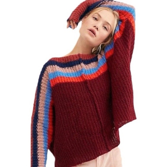 Free People Sweaters - Free People Alpaca Blend See The Rainbow Knit Sweater